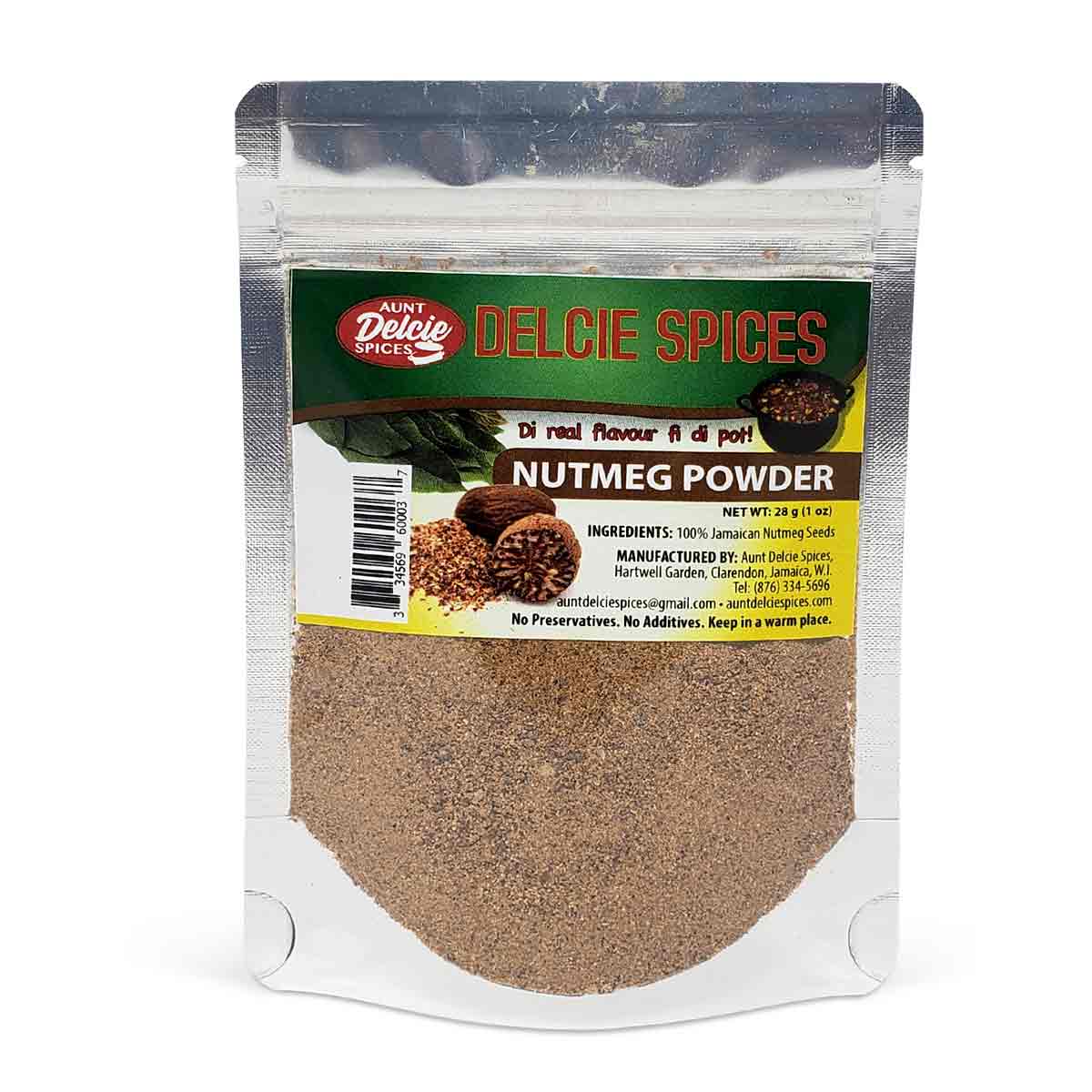 Aunt Delcie Nutmeg Powder, 1oz